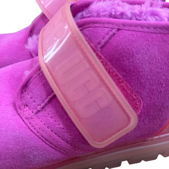 UGG PINK NEUMEL CLEAR SUEDE CLASSIC CHUKKA BOOTS SZ 9 - Picture 5 of 11